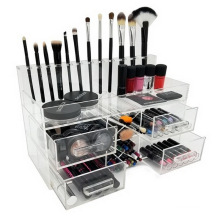 Luxury Handmade Clear Storage Box Acrylic Cosmetic Makeup Organizer